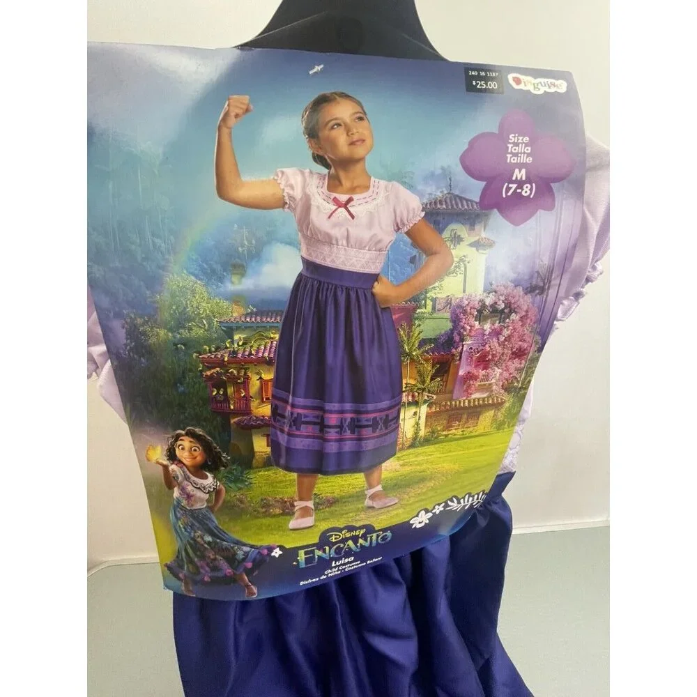 Disney ENCANTO Luisa Child Costume Dress  Size M 7-8